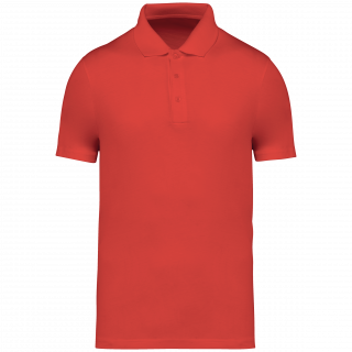 Polo en jersey écoresponsable homme NS200 - Paprika personnalisable - Vue de face