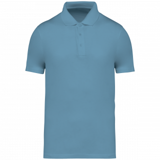 Polo en jersey écoresponsable homme NS200 - Sea Water personnalisable - Vue de face