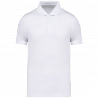 Polo en jersey écoresponsable homme NS200 - White personnalisable - Vue de face