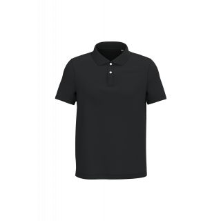 Polo écoresponsable maille piquée homme NS207 - Black personnalisable - Vue de face