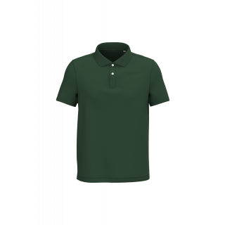 Polo écoresponsable maille piquée homme NS207 - Forest Green personnalisable - Vue de face