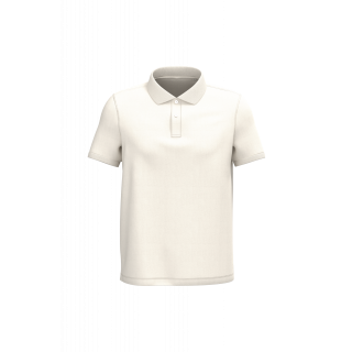 Polo écoresponsable maille piquée homme NS207 - Ivory personnalisable - Vue de face