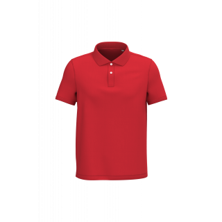 Polo écoresponsable maille piquée homme NS207 - Poppy Red personnalisable - Vue de face