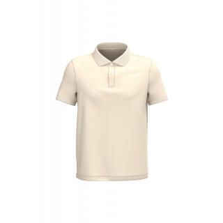 Polo écoresponsable maille piquée homme NS207 - Raw Natural personnalisable - Vue de face