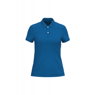 Polo écoresponsable maille piquée femme NS208 - Sea Blue personnalisable - Vue de face