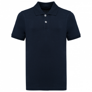Polo écoresponsable maille piquée enfant NS209 - Navy Blue personnalisable - Vue de face