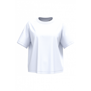 T-shirt écoresponsable oversize femme NS313 - White personnalisable - Vue de face