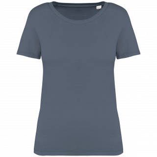 T-shirt écoresponsable délavé femme NS316 - Washed Mineral Grey personnalisable - Vue de face