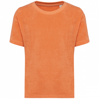 T-shirt écoresponsable en éponge fille NS319 - Apricot personnalisable - Vue de face