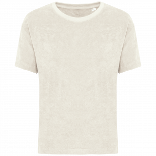 T-shirt écoresponsable en éponge fille NS319 - Ivory personnalisable - Vue de face