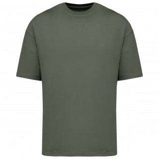 T-shirt écoresponsable oversize homme NS332 - Organic Khaki personnalisable - Vue de face