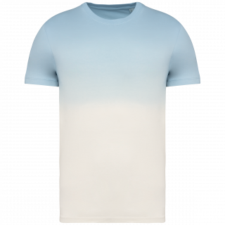 T-shirt écoresponsable Dip Dye unisexe NS345 - Dip Dye Aquamarine personnalisable - Vue de face