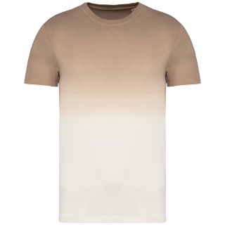 T-shirt écoresponsable Dip Dye unisexe NS345 - Dip Dye Wet Sand personnalisable - Vue de face