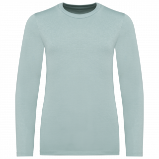 T-shirt écoresponsable manches longues enfant NS346 - Jade Green personnalisable - Vue de face