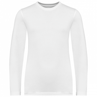 T-shirt écoresponsable manches longues enfant NS346 - White personnalisable - Vue de face