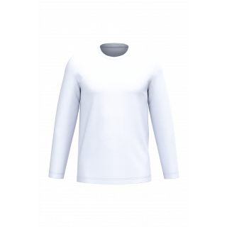 T-shirt écoresponsable manches longues unisexe NS347 - White personnalisable - Vue de face