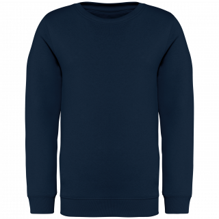 Sweat-shirt écoresponsable à col rond enfant NS403 - Navy Blue personnalisable - Vue de face