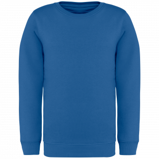 Sweat-shirt écoresponsable à col rond enfant NS403 - Sea Blue personnalisable - Vue de face