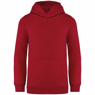 Sweat-shirt écoresponsable à capuche enfant NS404 - Hibiscus Red personnalisable - Vue de face