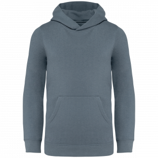 Sweat-shirt écoresponsable à capuche enfant NS404 - Mineral Grey personnalisable - Vue de face