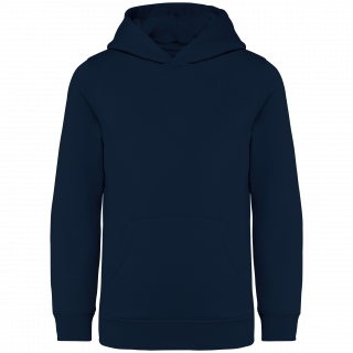 Sweat-shirt écoresponsable à capuche enfant NS404 - Navy Blue personnalisable - Vue de face
