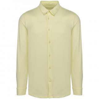 Chemise écoresponsable en jersey homme NS510 - Lemon Citrus personnalisable - Vue de face