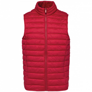 Bodywarmer écoresponsable léger homme NS6005 - Hibiscus Red personnalisable - Vue de face