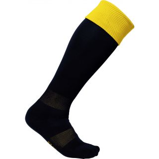 Chaussettes sport bicolores Black / Sporty Yellow