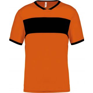 Maillot adulte polyester manches courtes PA4000 - Orange / Black