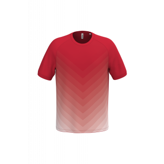 Maillot multisport polyester sublimé unisexe PA4047 - Sporty Red personnalisable - Vue de face