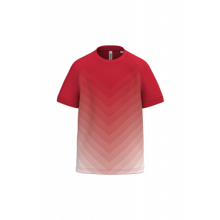 Maillot multisport polyester sublimé enfant PA4048 - Sporty Red personnalisable - Vue de face