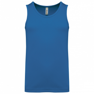 Débardeur de sport enfant PA440 - Sporty Royal Blue personnalisable - Vue de face