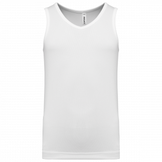 Débardeur de sport enfant PA440 - White personnalisable - Vue de face