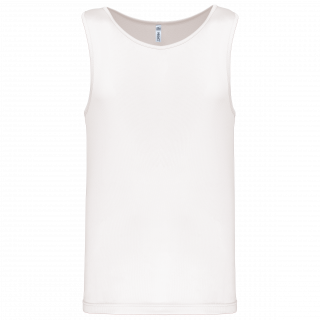 Débardeur de sport homme PA441 - White personnalisable - Vue de face