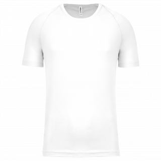 T-shirt sport manches courtes enfant PA445 - White personnalisable - Vue de face