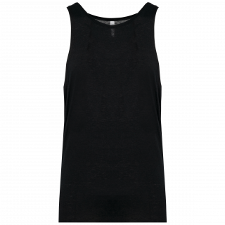 Débardeur triblend homme PA446 - Black personnalisable - Vue de face