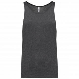 Débardeur triblend homme PA446 - Dark Grey Heather personnalisable - Vue de face