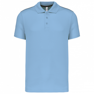 Polo manches courtes homme PA480 - Sky Blue personnalisable - Vue de face