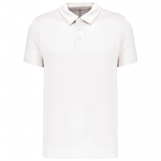Polo sport manches courtes PA482 - White personnalisable - Vue de face