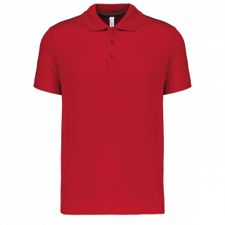 Polo manches courtes enfant PA488 - Sporty Red personnalisable - Vue de face