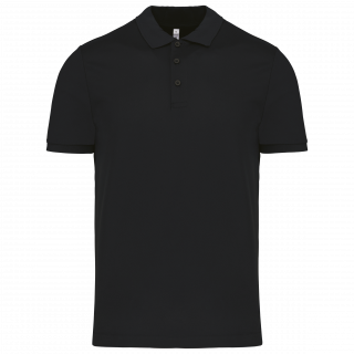 Polo piqué performance homme PA489 - Black personnalisable - Vue de face