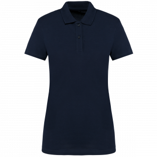 Polo Supima® manches courtes femme PK201 - Deep Navy personnalisable - Vue de face