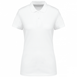Polo Supima® manches courtes femme PK201 - White personnalisable - Vue de face