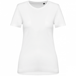 T-shirt Supima® col rond manches courtes femme PK301 - White personnalisable - Vue de face