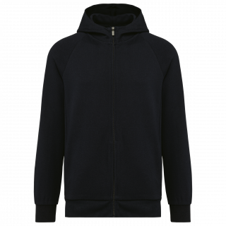 Veste zippée à capuche homme PK400 - Black personnalisable - Vue de face