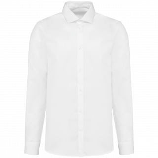 Chemise Oxford pinpoint manches longues homme PK502 - White personnalisable - Vue de face