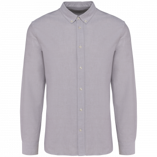Chemise Oxford manches longues homme PK503 - Oxford Mastic personnalisable - Vue de face
