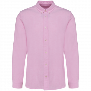 Chemise Oxford manches longues homme PK503 - Oxford Pink personnalisable - Vue de face