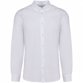 Chemise Oxford manches longues homme PK503 - White personnalisable - Vue de face