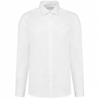 Chemise popeline manches longues homme PK504 - White personnalisable - Vue de face